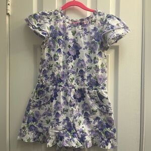 Janie and Jack Purple Floral Kids Romper
